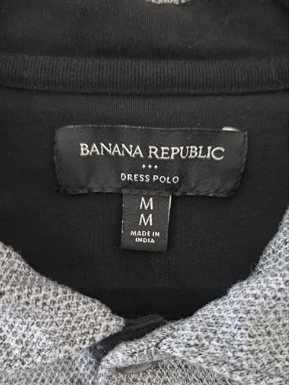 Banana Republic Men’s Heathered Gray Polo